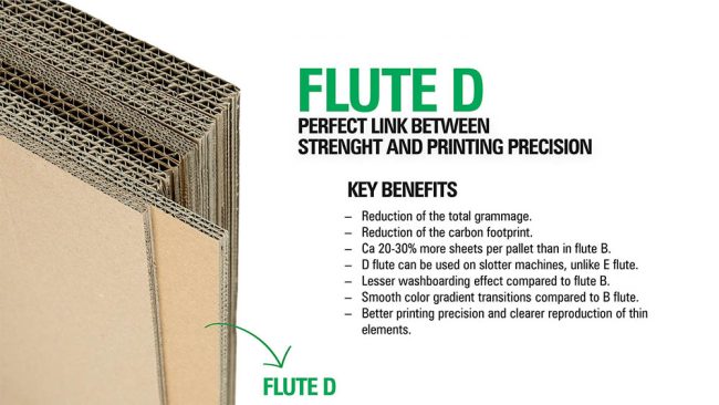 Flute D cardboard supplier Poland