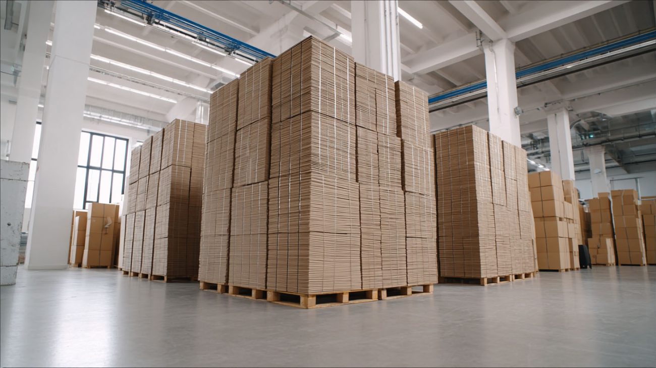 cardboard boxes in flat condition from Poland to Danmark